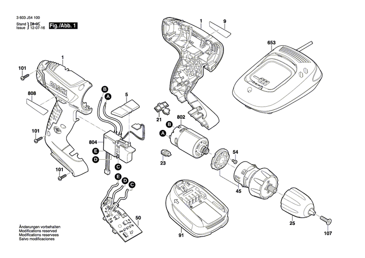 New Genuine Bosch 2609002459 Reversing Switch