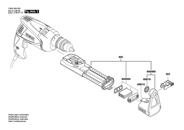 New Genuine Bosch 2609002486 Nameplate