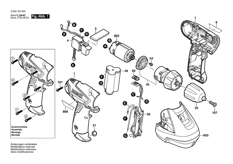 New Genuine Bosch 2609002542 Adjusting Slide
