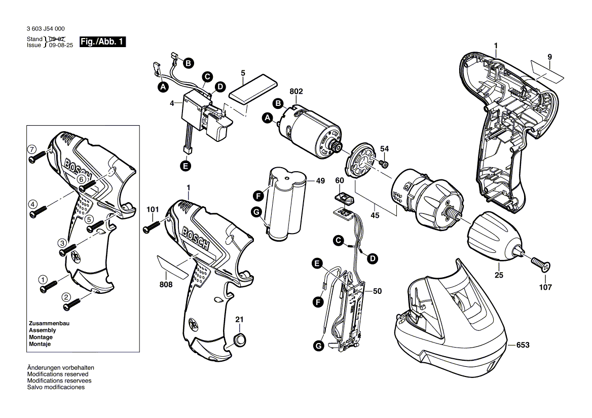 New Genuine Bosch 2609002571 Battery Set