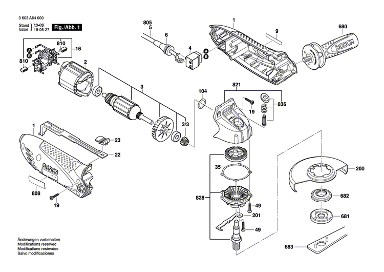 New Genuine Bosch 2609002641 Nameplate