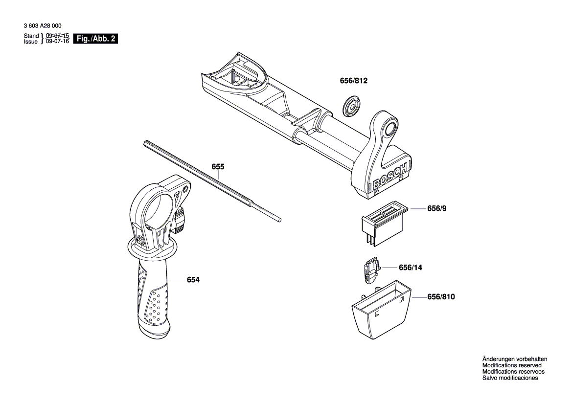New Genuine Bosch 2609003173 Knob