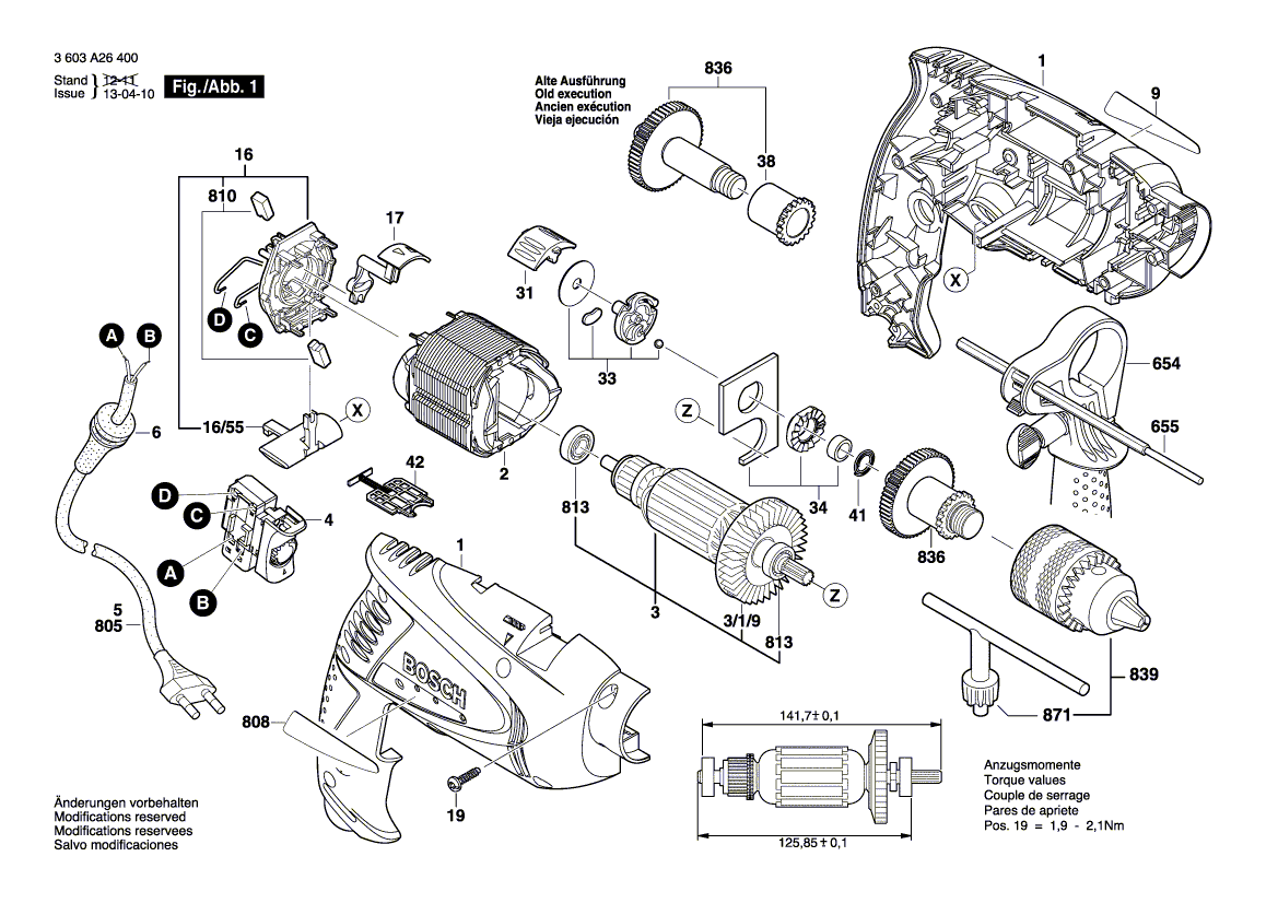 New Genuine Bosch 2609003212 Housing