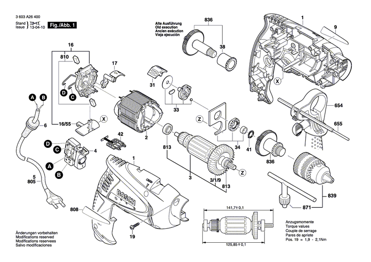 New Genuine Bosch 2609003212 Housing