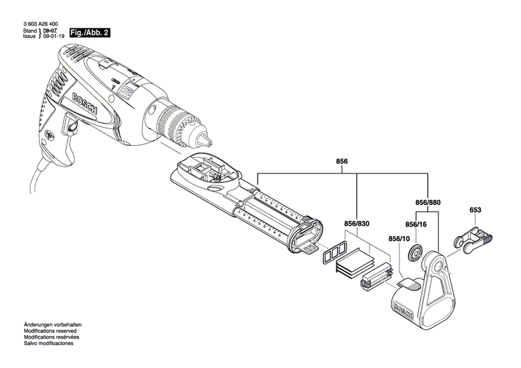 New Genuine Bosch 2609003213 Nameplate