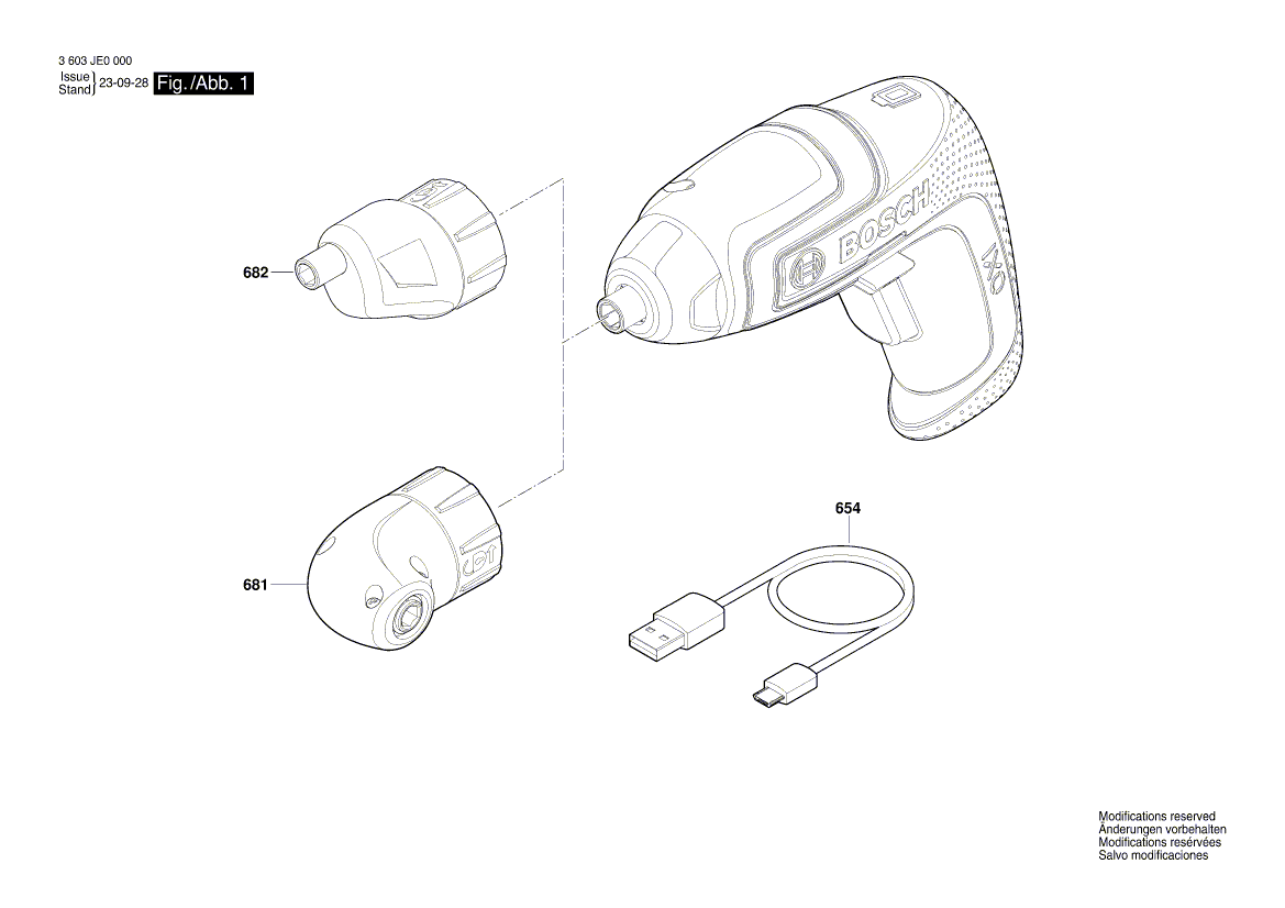 New Genuine Bosch 2609003218 Attachment
