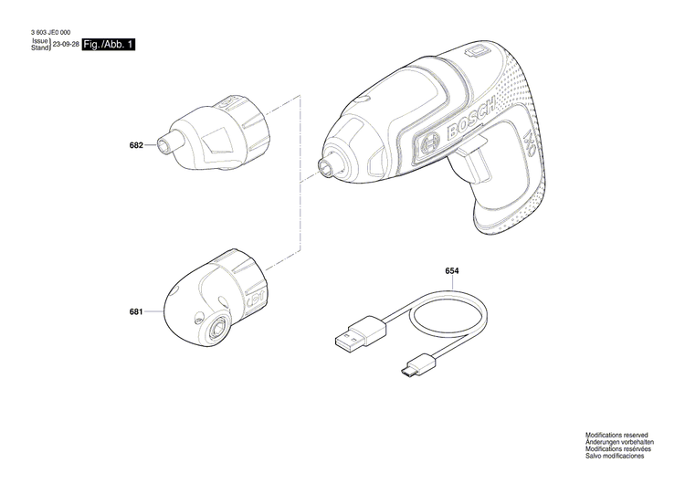 New Genuine Bosch 2609003218 Attachment