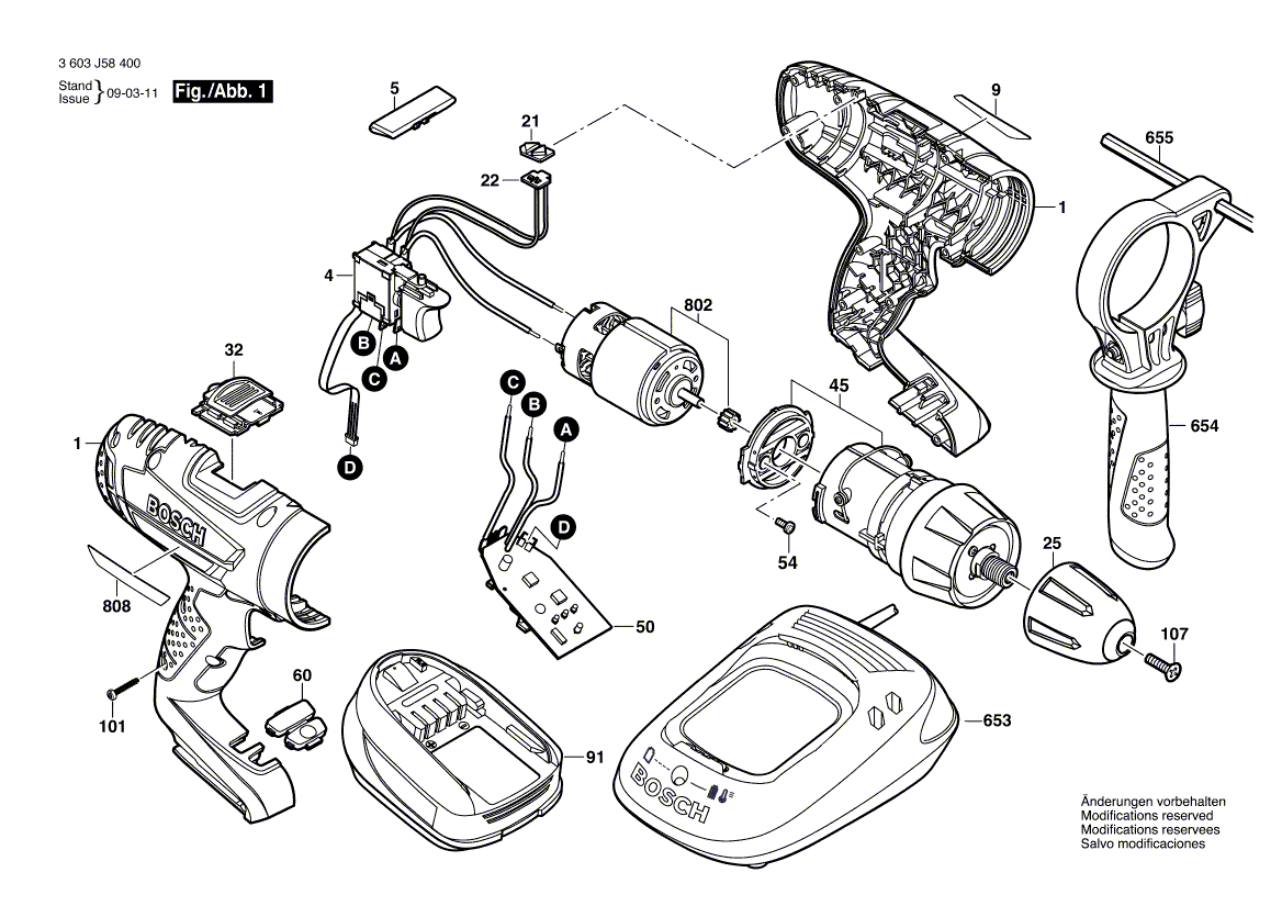 New Genuine Bosch 2609003280 Housing