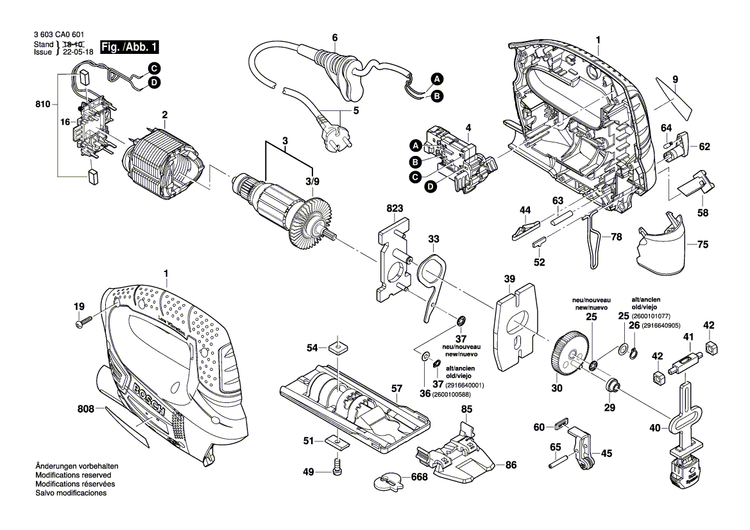 New Genuine Bosch 2609003433 Armature
