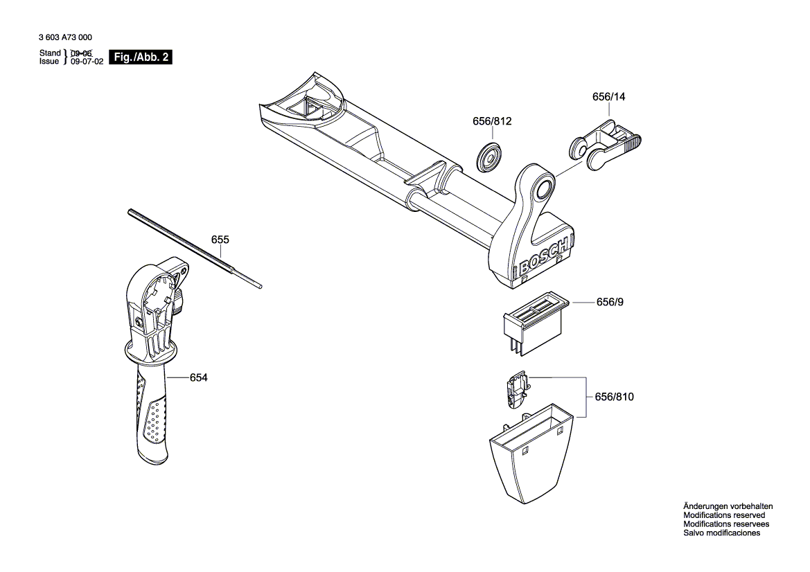 New Genuine Bosch 2609003475 Nameplate