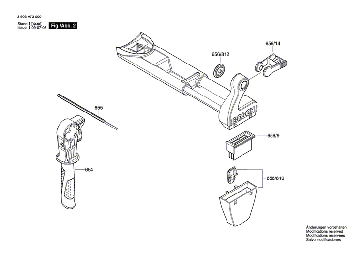 New Genuine Bosch 2609003476 Nameplate