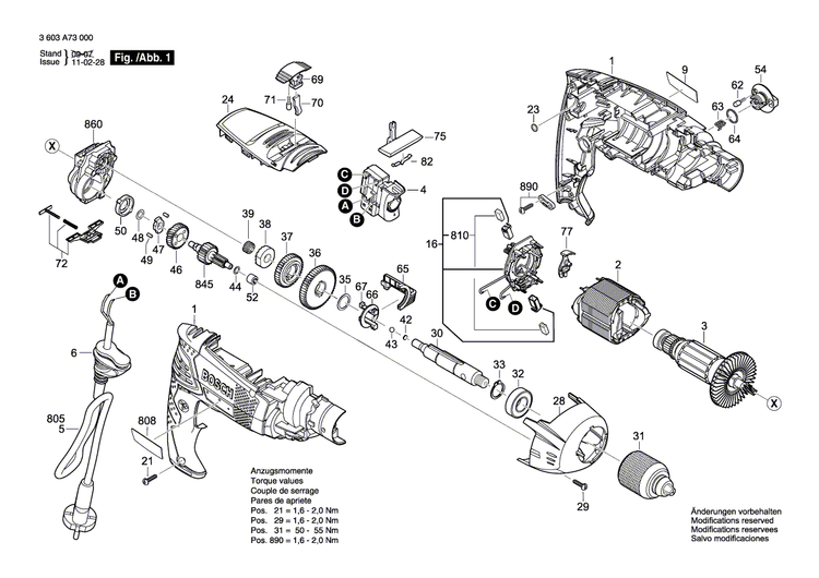 New Genuine Bosch 2609003476 Nameplate