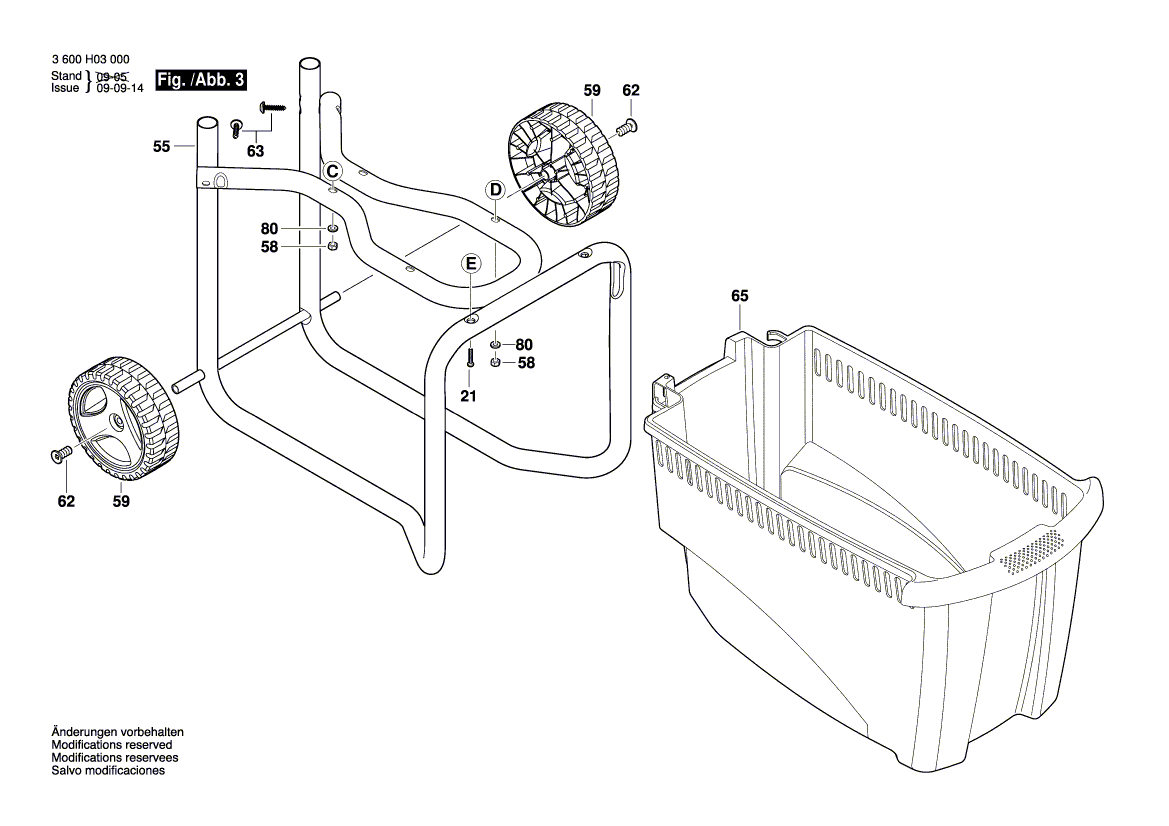 New Genuine Bosch 2609003519 Nameplate