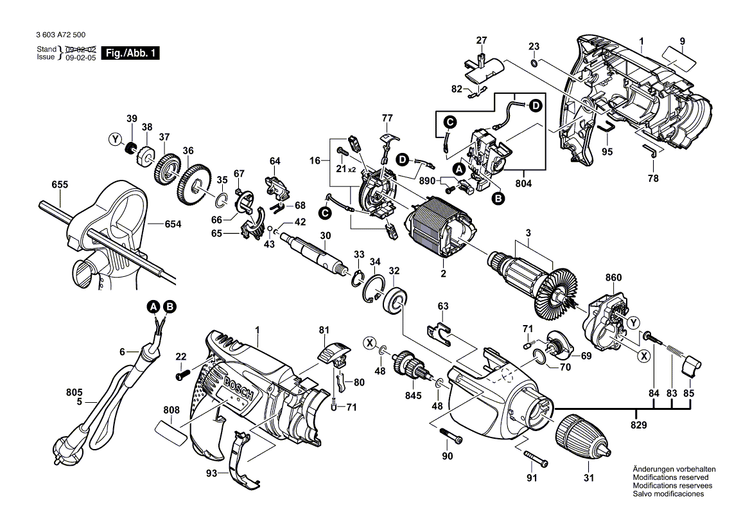 New Genuine Bosch 2609003670 Switch