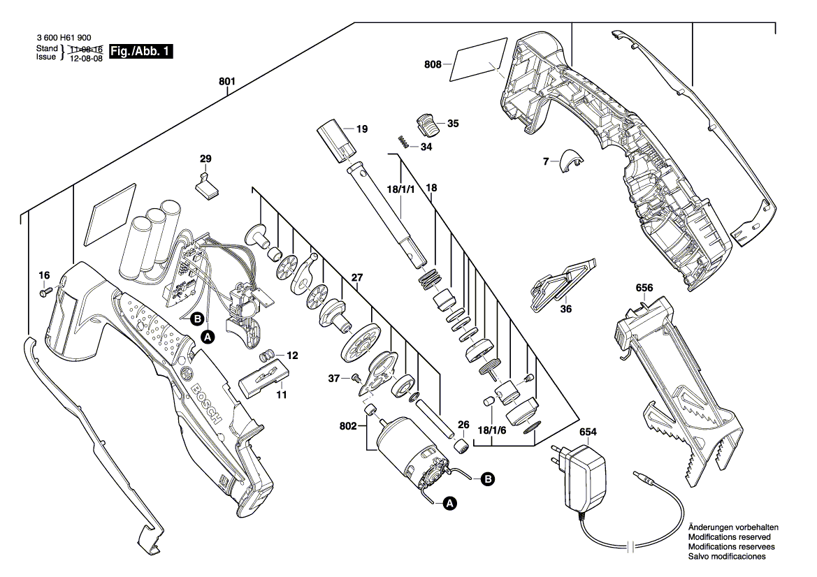 New Genuine Bosch 2609003916 Charger