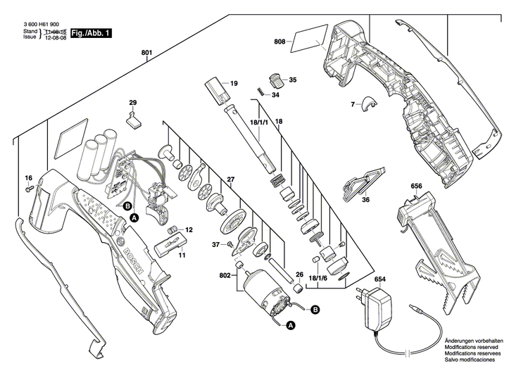 New Genuine Bosch 2609003916 Charger
