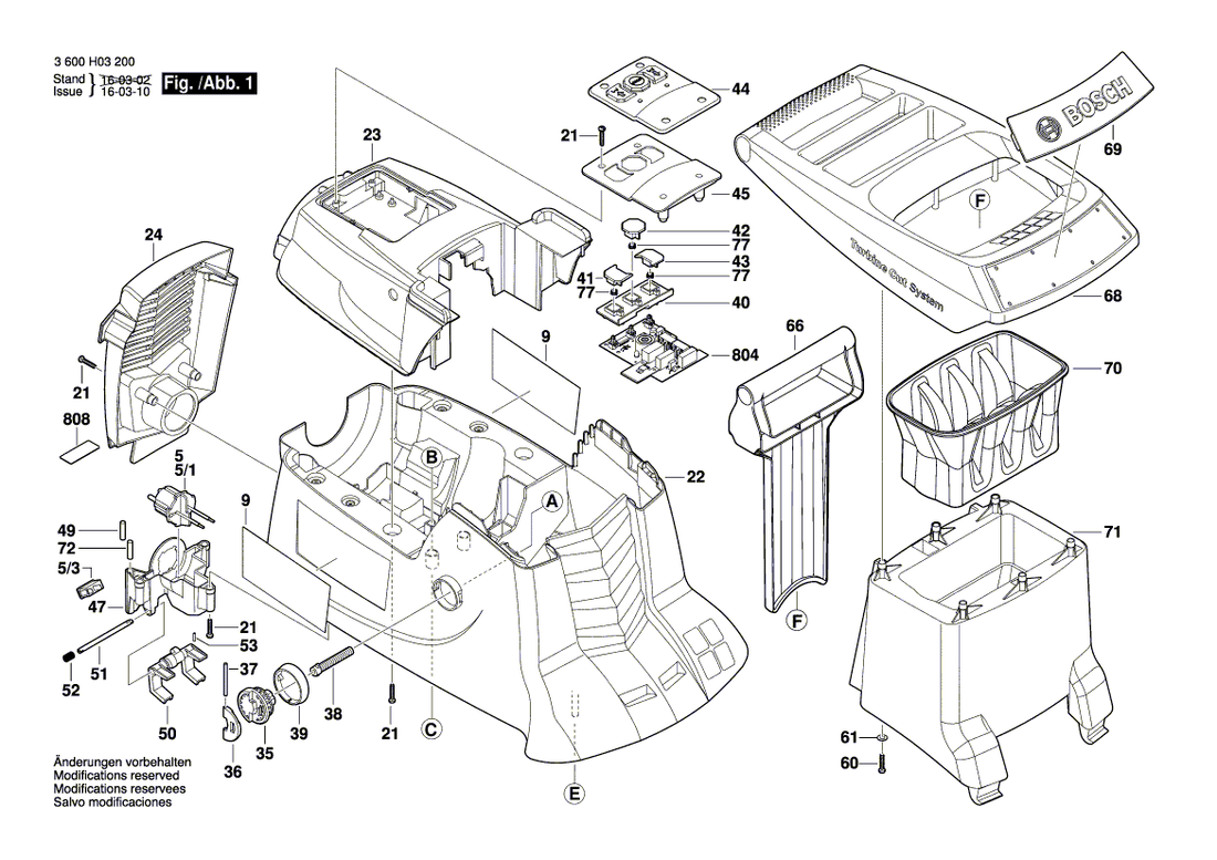 New Genuine Bosch 2609004243 Supporting Frame