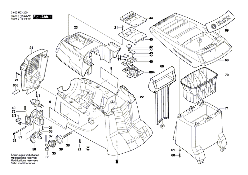 New Genuine Bosch 2609004243 Supporting Frame