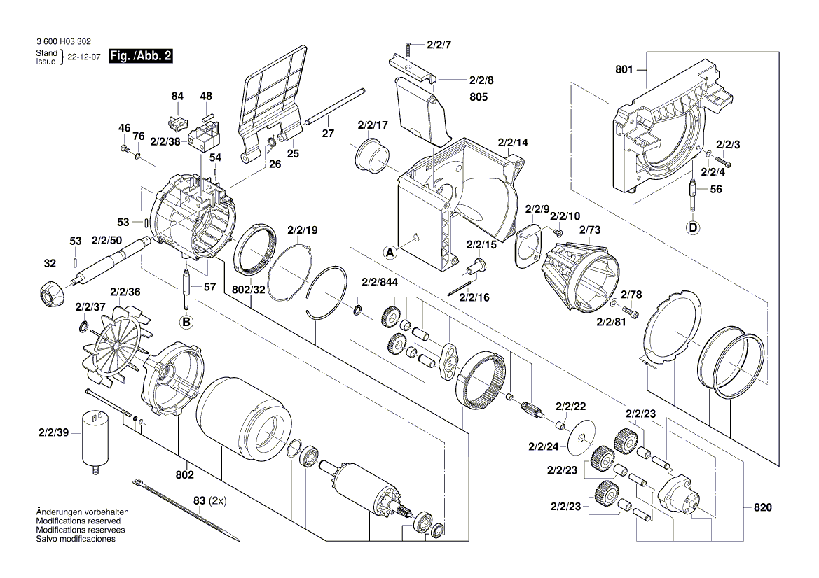 New Genuine Bosch 2609004513 Rear Housing Section