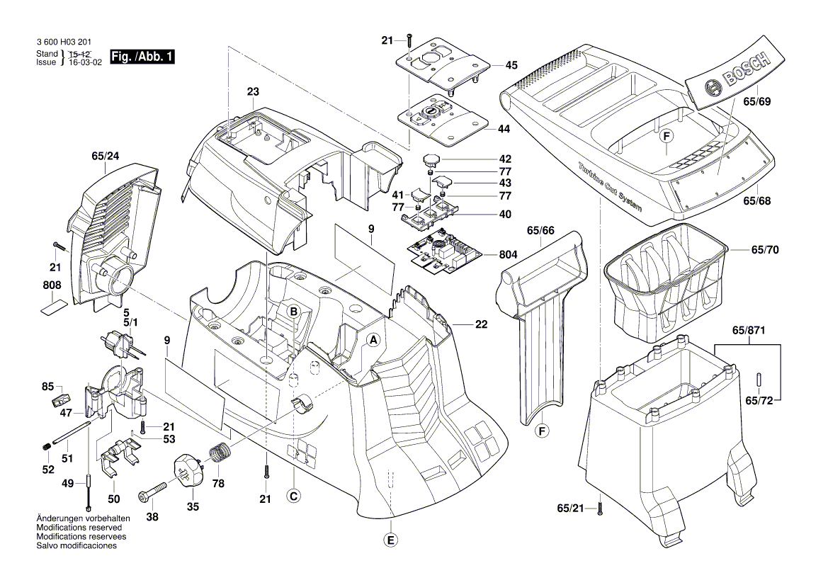 New Genuine Bosch 2609004606 Hopper