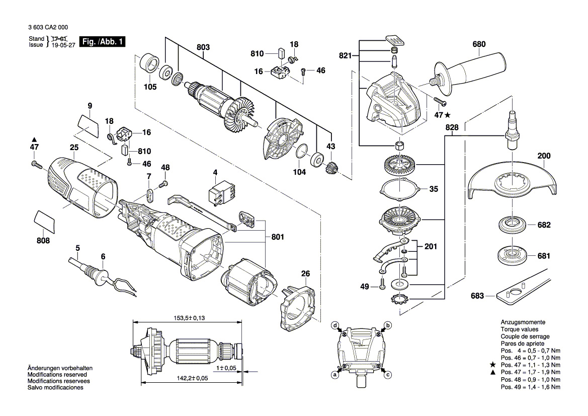 New Genuine Bosch 2609004790 Nameplate