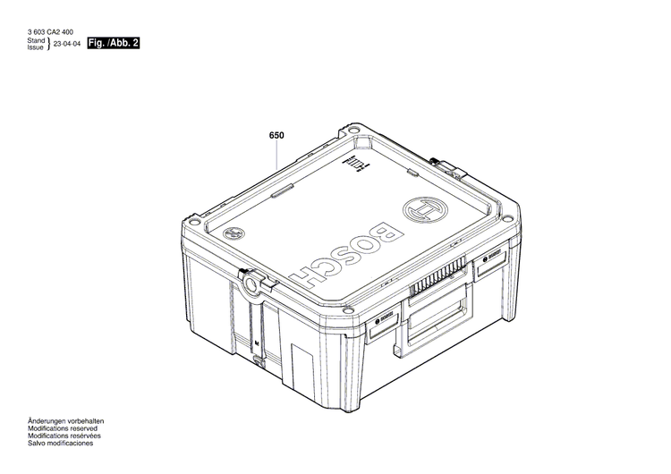 New Genuine Bosch 2609004802 Nameplate