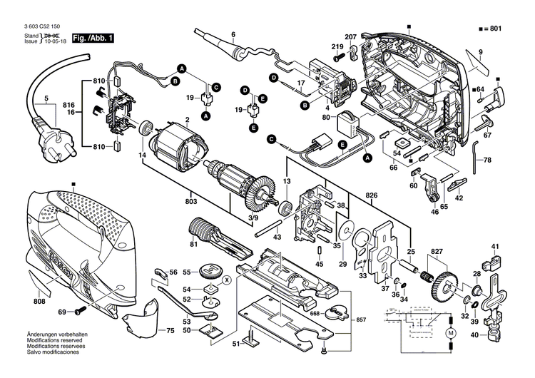 New Genuine Bosch 2609004838 Carbon-Brush Set