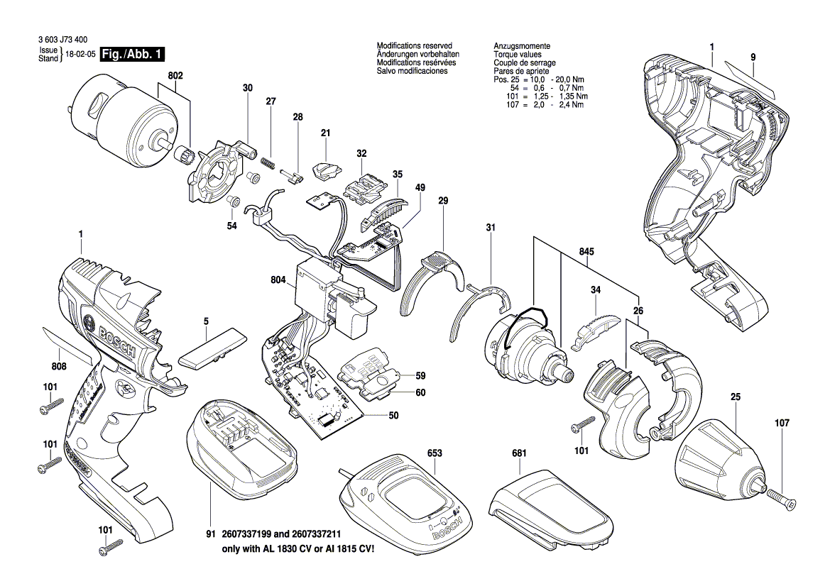 New Genuine Bosch 2609005122 Switch