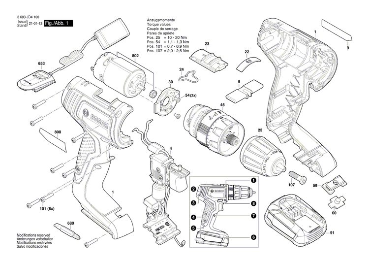 New Genuine Bosch 2609005196 Flange