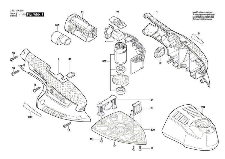 New Genuine Bosch 2609005287 DC motor