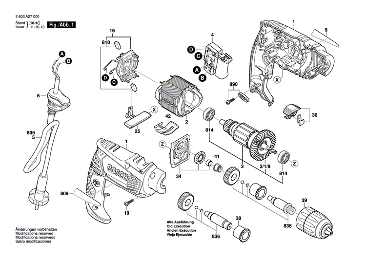 New Genuine Bosch 2609005549 Bearing Bracket