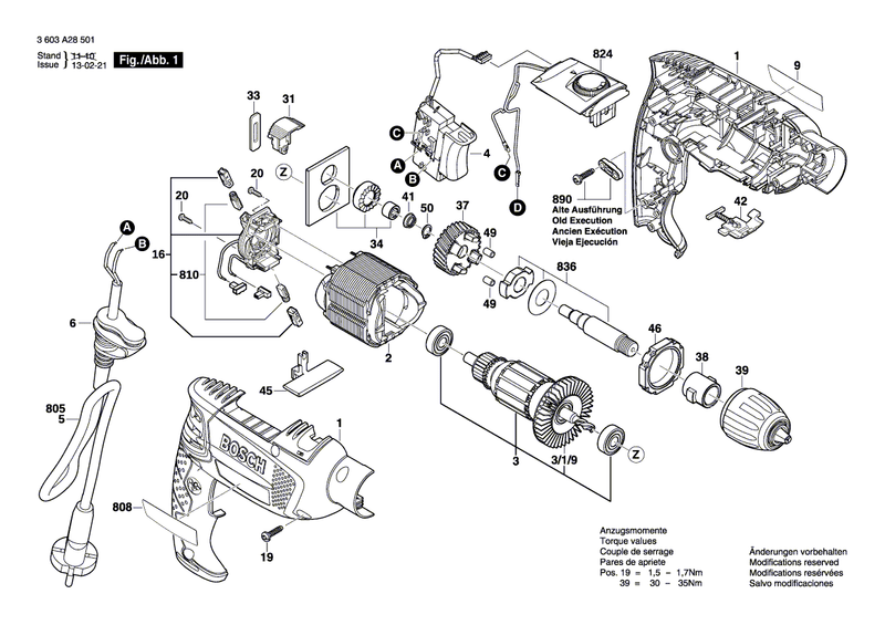 New Genuine Bosch 2609005554 Housing Section