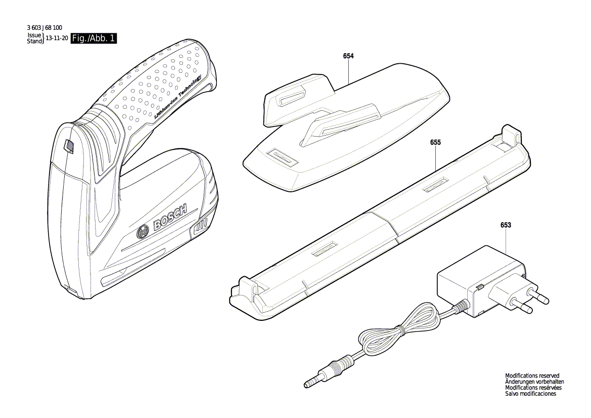 New Genuine Bosch 2609005740 Charger
