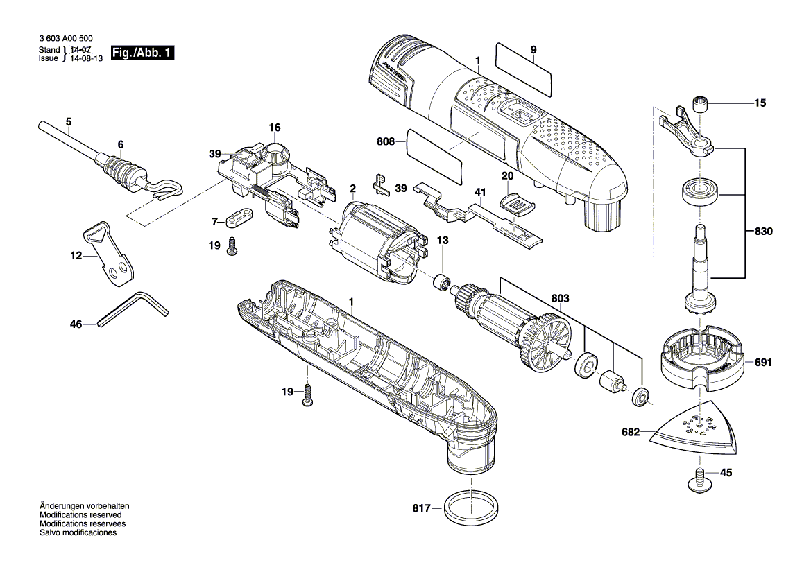 New Genuine Bosch 2609005817 Nameplate