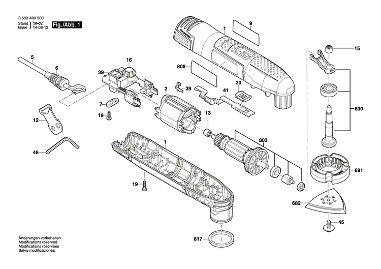 New Genuine Bosch 2609005817 Nameplate