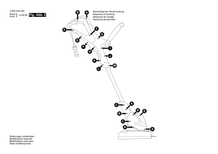 New Genuine Bosch 2609005974 Handle