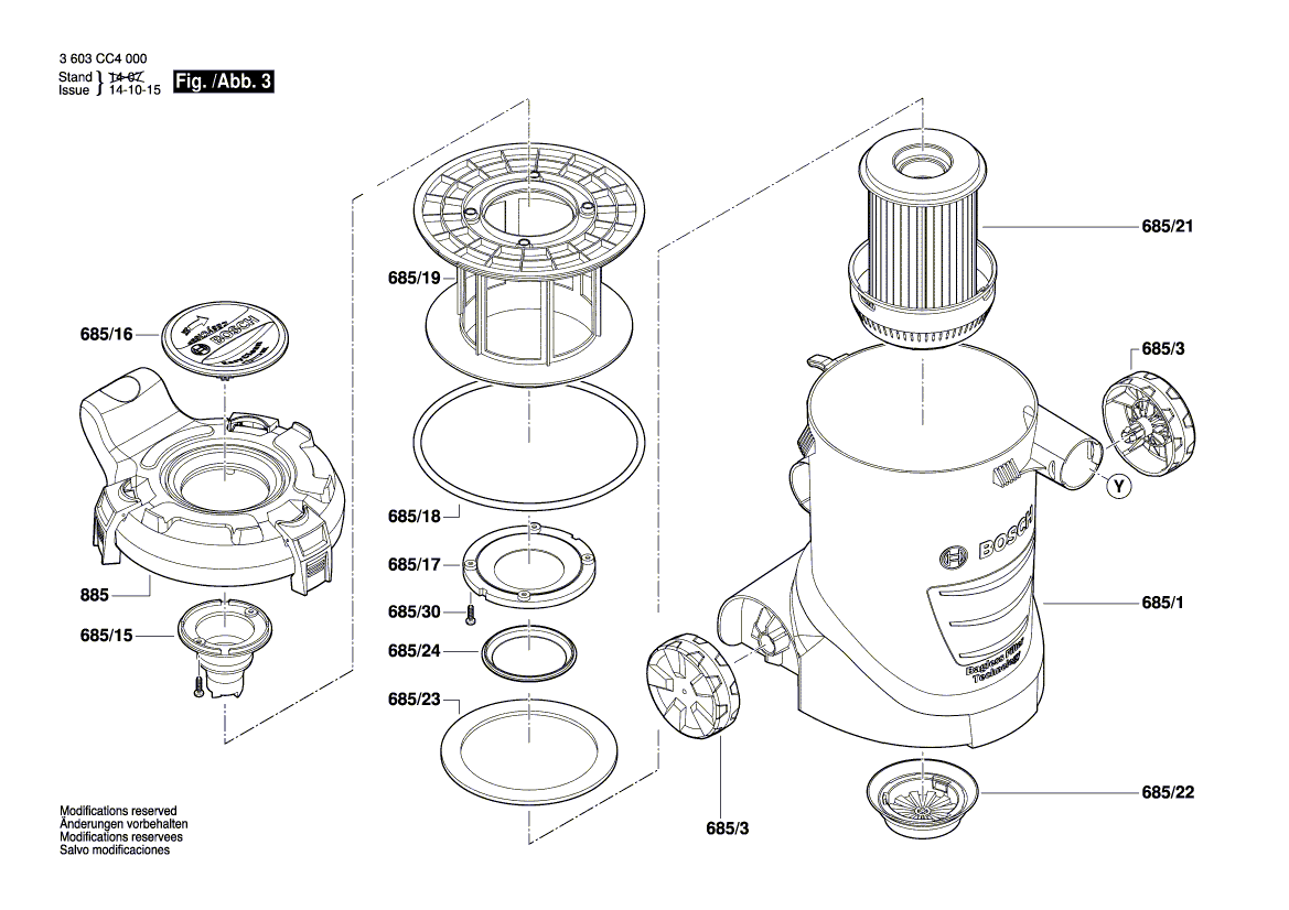 New Genuine Bosch 2609006370 Housing