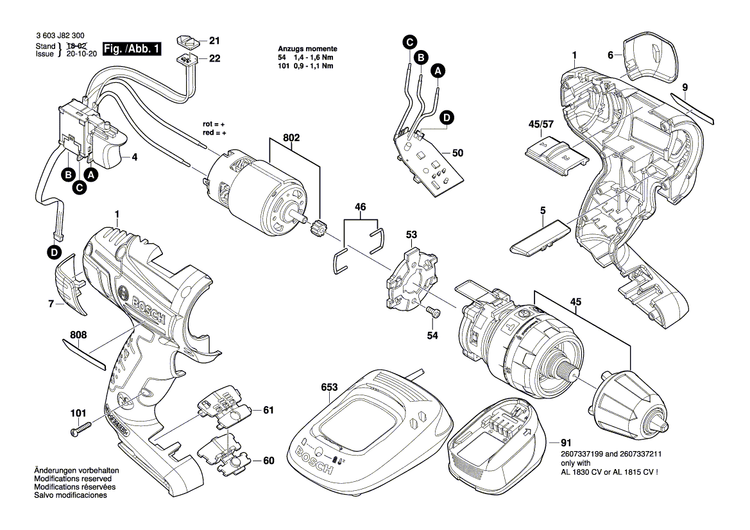 New Genuine Bosch 2609006399 DC motor