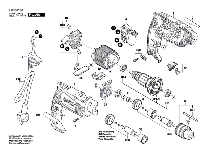 New Genuine Bosch 2609006714 Manufacturer's nameplate