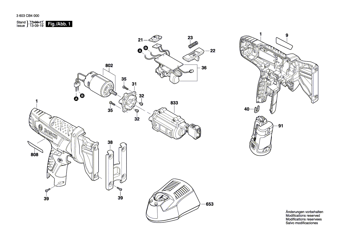 New Genuine Bosch 2609006731 Nameplate
