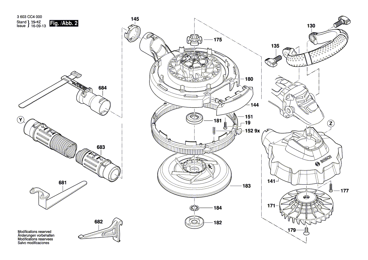 New Genuine Bosch 2609007024 Gear Box