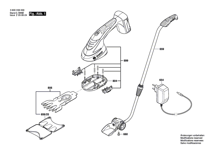 New Genuine Bosch 2609007129 Set of knives