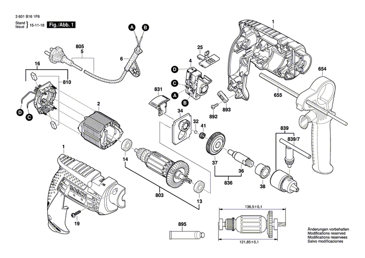 New Genuine Bosch 2609100417 Indexing Disk