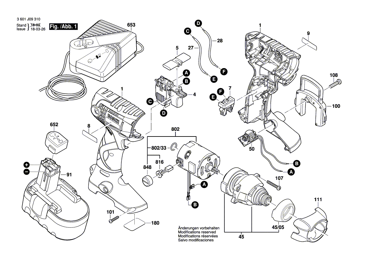 New Genuine Bosch 2609100461 Housing