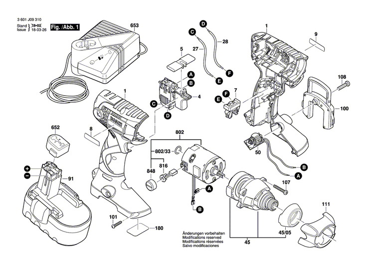 New Genuine Bosch 2609100461 Housing