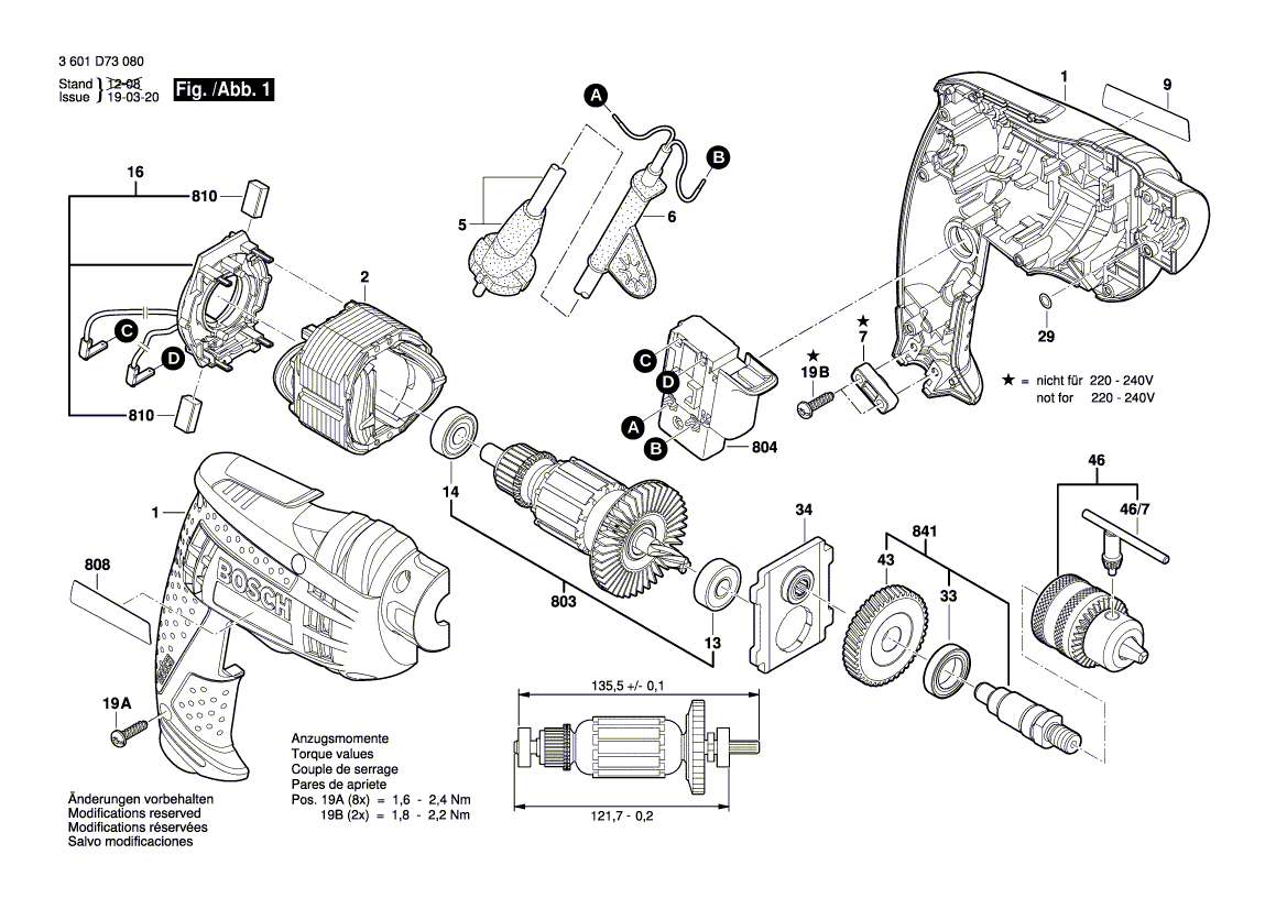 New Genuine Bosch 2609100641 Housing
