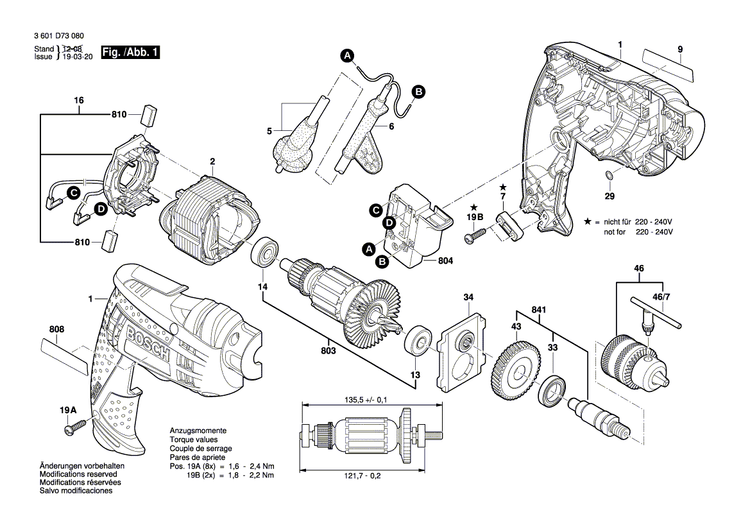 New Genuine Bosch 2609100641 Housing