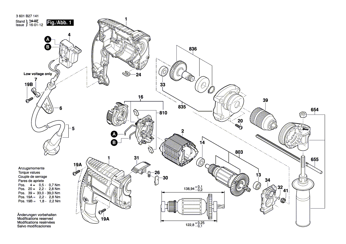 New Genuine Bosch 2609100785 Housing