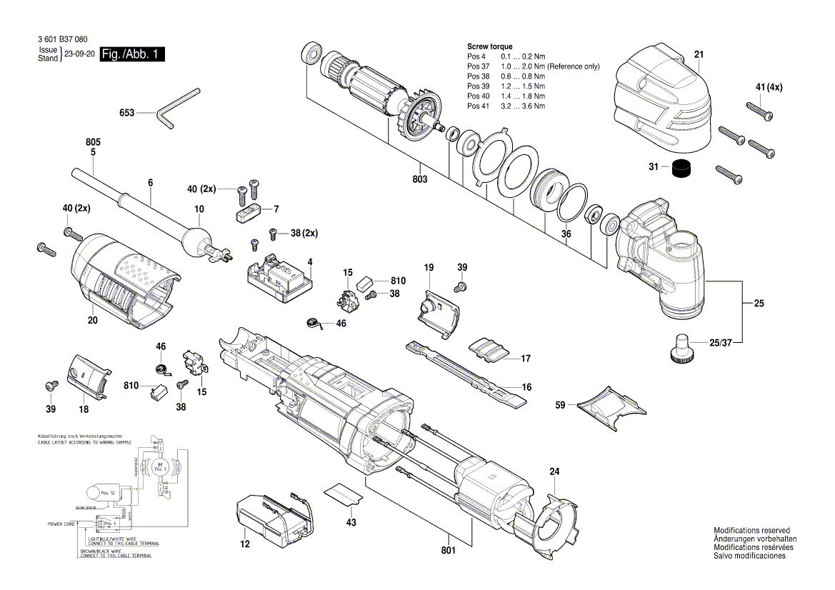 New Genuine Bosch 2609100914 Switch Slide