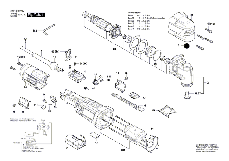 New Genuine Bosch 2609100914 Switch Slide